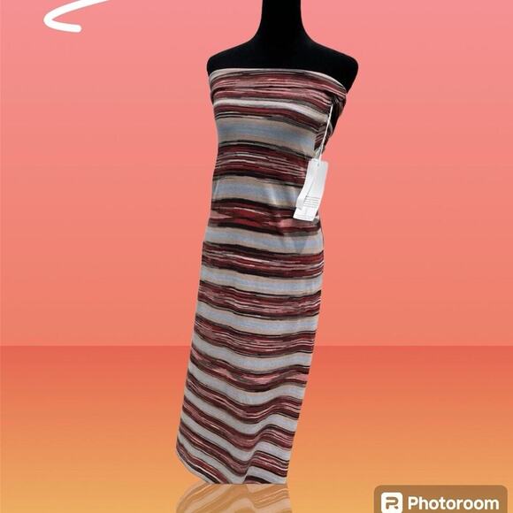 Stacia Dress size S, stripe mauve multicolor knit - Picture 1 of 8